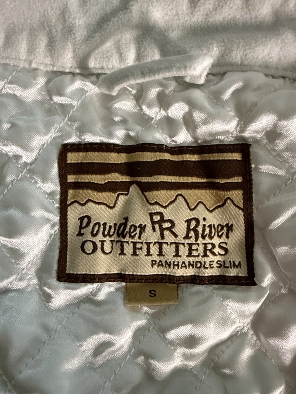 Powder River Outfitters faux fur vest small glam rhinestones western winter - Picture 10 of 11